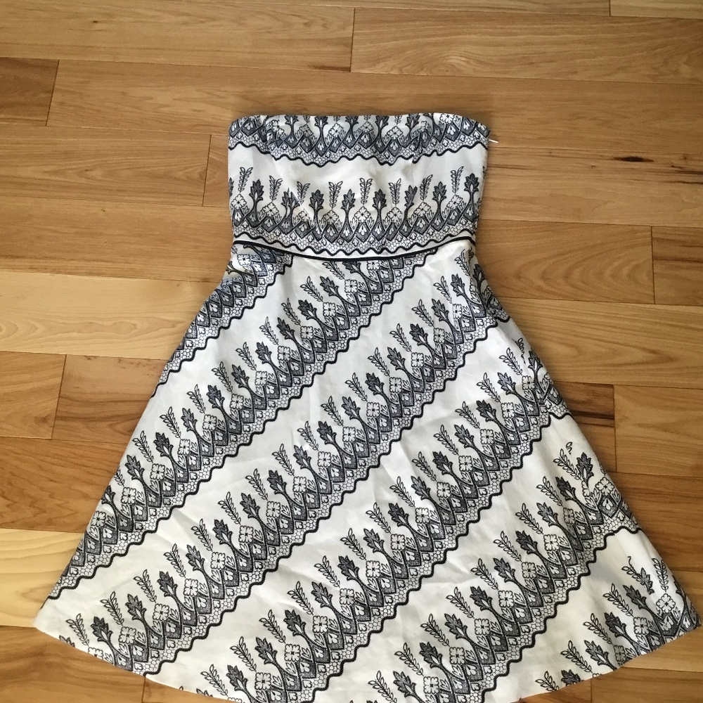 ANN TAYLOR LOFT SIZE 8 STRAPLESS COCKTAIL DRESS
